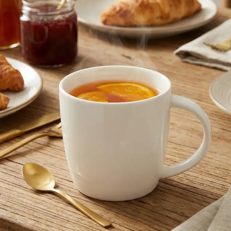 KAIA HOME AURA Kubek duży jumbo 650 ml 12 sztuk / ceramika ecru