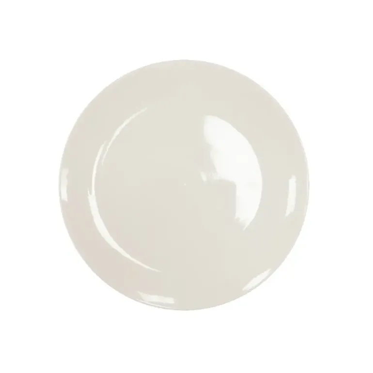 KAIA HOME AURA Talerz deserowy 20,5 cm / ceramika ecru