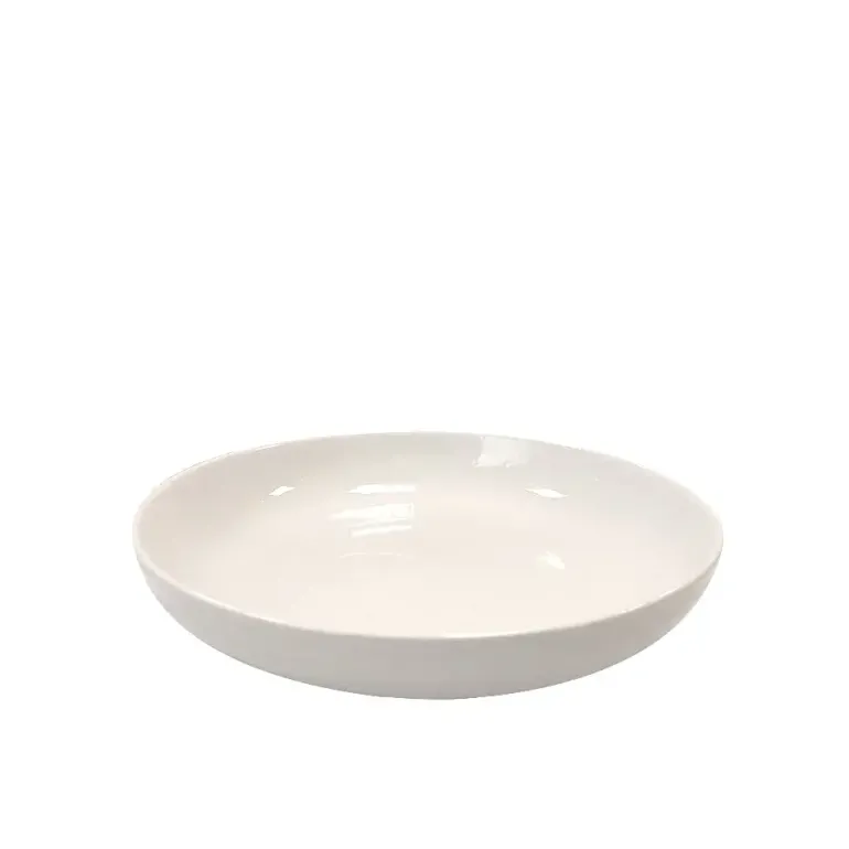 KAIA HOME AURA Talerz głęboki 21,5 cm / 12 sztuk ceramika ecru