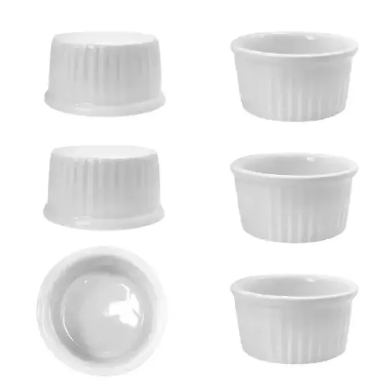 KAIA HOME BASIC CZARKA KOKILKA NACZYNIE RAMEKIN DIPÓWKA DO SOSÓW DIPÓW 50 ML 6 SZTUK