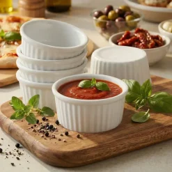 KAIA HOME BASIC CZARKA KOKILKA NACZYNIE RAMEKIN DIPÓWKA DO SOSÓW DIPÓW 50 ML 60 SZTUK