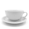 KAIA HOME BASIC Filiżanka 200 ml ze spodkiem 15 cm / ceramika biała