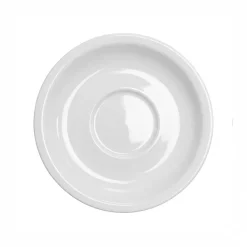 KAIA HOME BASIC Filiżanka 200 ml ze spodkiem 15 cm / ceramika biała