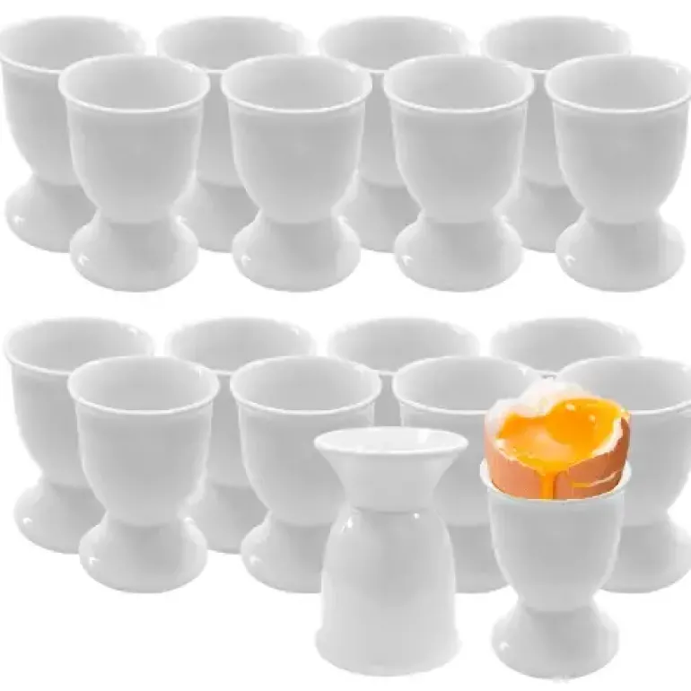 KAIA HOME BASIC Kieliszek na jajko 5x7 cm 18 sztuk / ceramika