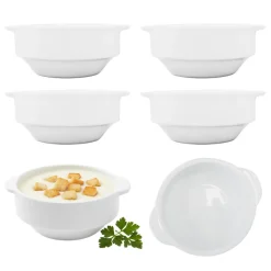 KAIA HOME BASIC Komplet 6x Bulionówka z uchwytami 250 ml / 11 cm