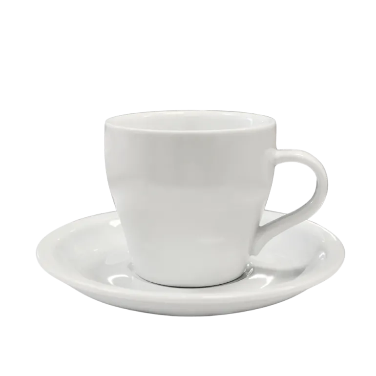 KAIA HOME BASIC Komplet 6x Filiżanka 220 ml ze spodkiem 15 cm