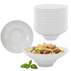 KAIA HOME BASIC Komplet 12x Talerz głęboki do pasty 25,5 cm - III GATUNEK