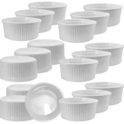 KAIA HOME BASIC Naczynie do zapiekania czarka ramekin 200 ml 18 sztuk / ceramika