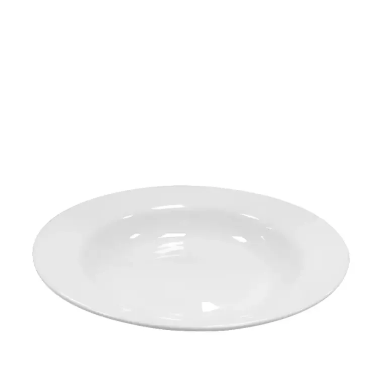 KAIA HOME BASIC Talerz głęboki 22 cm / biała ceramika