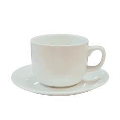 KAIA HOME Komplet 6x Filiżanka 200 ml ze spodkiem 14 cm