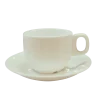 KAIA HOME Komplet 6x Filiżanka 220 ml ze spodkiem 14,5 cm
