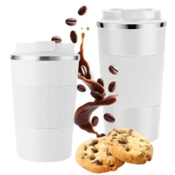 KAIA HOME | Komplet 2x Kubek termiczny 510 ml + 380 ml / białe