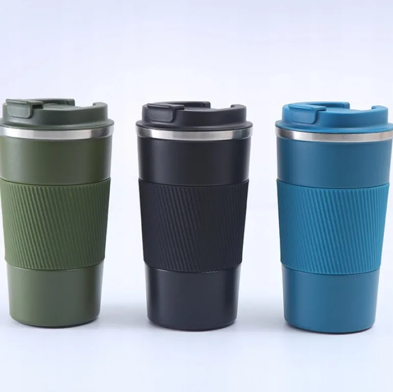 KAIA HOME | Kubek termiczny 510 ml antypoślizgowy / czarny