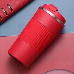 KAIA HOME | Kubek termiczny 510 ml antypoślizgowy / czerwony