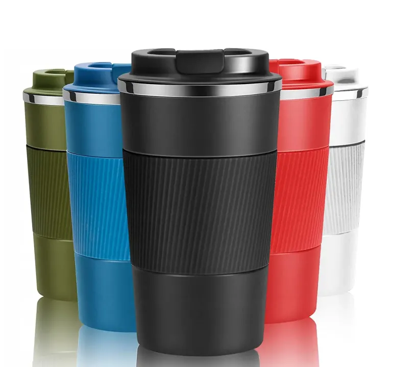 KAIA HOME | Kubek termiczny 510 ml antypoślizgowy / biały