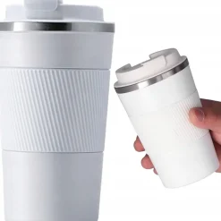 KAIA HOME | Kubek termiczny 510 ml antypoślizgowy / biały