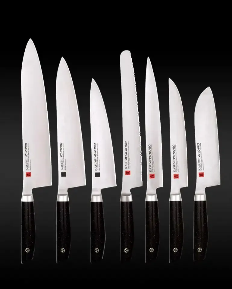 KASUMI VG10 PRO Nóż japoński szefa kuchni kuty 24 cm
