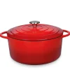 Küchenprofi garnek do zapiekania 5,3l / emaliowane żeliwo / 26 cm / czerwony