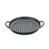 KÜCHENPROFI | Provence | żeliwna patelnia grillowa do serwowania, śred. 30 cm, czarna
