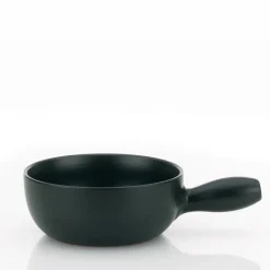 KELA | Basel | rondel do fondue serowego, śred. 22,5 x 10 cm, czarny