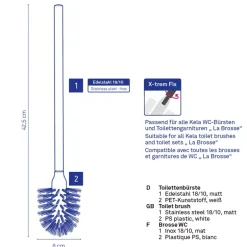 KELA | Brosse | szczotka do WC, śred. 8 cm, biała