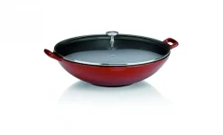 KELA CALIDO Wok ⌀ 36 cm ze szklaną pokrywą 4 l / żeliwo emaliowane