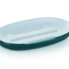 KELA Ceramiczna mydelniczka 13,5 x 8,5 cm, ciemnozielona ISABELLA / FreeForm