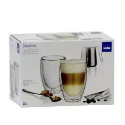 KELA | Cesena | 2 szklanki do latte macchiato o podwójnych ściankach, śred. 8,5 x 12 cm, 0,3 l