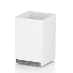 KELA | Cube | kubek, żywica polimerowa, 7 x 7 x 11 cm, biały