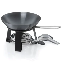 KELA | Joy | mini-wok z podgrzewaczem, stal, 18 cm