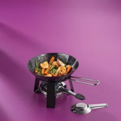 KELA | Joy | mini-wok z podgrzewaczem, stal, 18 cm