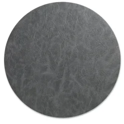 KELA | Kalea | podkładka dekoracyjna, sztuczna skóra, 38 cm, ciemnoszara