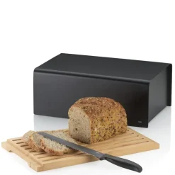 KELA | Kiril | chlebak, metal/bambus, 38 x 23 x 16 cm