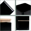 KELA | Kiril | pojemnik kuchenny, metal/bambus, 0,8 l, 11,5 x 11,5 x 9,5 cm
