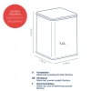 KELA | Kiril | pojemnik kuchenny, metal/bambus, 1,4 l, 11,5 x 11,5 x 14,5 cm