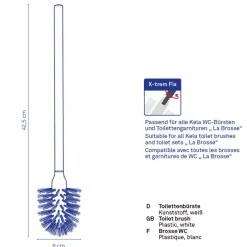 KELA | La Brosse | szczotka do WC, śred. 8 cm, biała