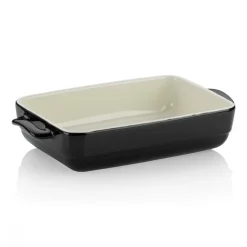 KELA MALIN Żaroodporne, ceramiczne naczynie do zapiekania 32 x 19 x 6,5 cm / czarne