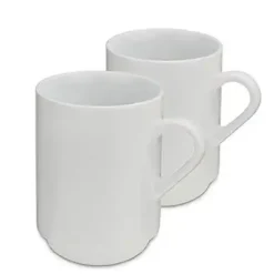 KELA MATTIA Kubki ceramiczne 0,3 l. / 2 szt. / białe / FreeForm