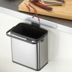 KELA | Plata | kosz na odpady organiczne, stal nierdzewna/tworzywo sztuczne, 2,1 l, 20,5 x 13 x 21 cm