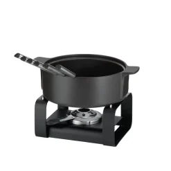 KELA | Roman | zestaw do fondue serowego dla 6 os., ceramika/metal, śred. 22,5 x 19 cm