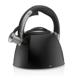 KELA VITUS Czajnik z gwizdkiem 2,4 l indukcja / czarny matowy / FreeForm