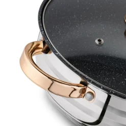 KönigHOFFER BARI ROSE GOLD Komplet garnków ze stali nierdzewnej 12 elementów / indukcja