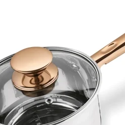 KönigHOFFER BARI ROSE GOLD Komplet garnków ze stali nierdzewnej 12 elementów / indukcja