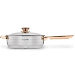 KönigHOFFER BARI ROSE GOLD Komplet garnków ze stali nierdzewnej 12 elementów / indukcja