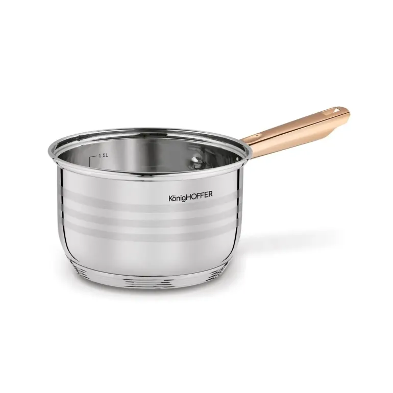 KönigHOFFER BARI ROSE GOLD Komplet garnków ze stali nierdzewnej 12 elementów / indukcja