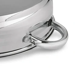 KönigHOFFER BARI SILVER Komplet garnków z pokrywkami + patelnia głęboka 8 el / stal nierdzewna