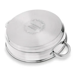 KönigHOFFER BARI SILVER Komplet garnków z pokrywkami + patelnia głęboka 8 el / stal nierdzewna