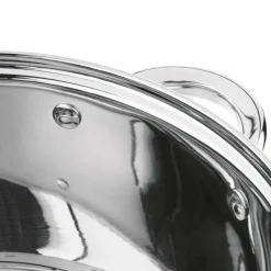 KönigHOFFER BARI SILVER Komplet garnków z pokrywkami + patelnia głęboka 8 el / stal nierdzewna