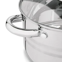 KönigHOFFER | BARI SILVER Komplet garnków całostalowych z pokrywkami 6 el