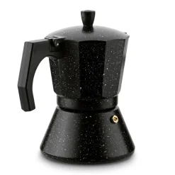 KÖNIGHOFFER BLACK GRANITE MARBLE Kawiarka do espresso 300 ml / aluminium